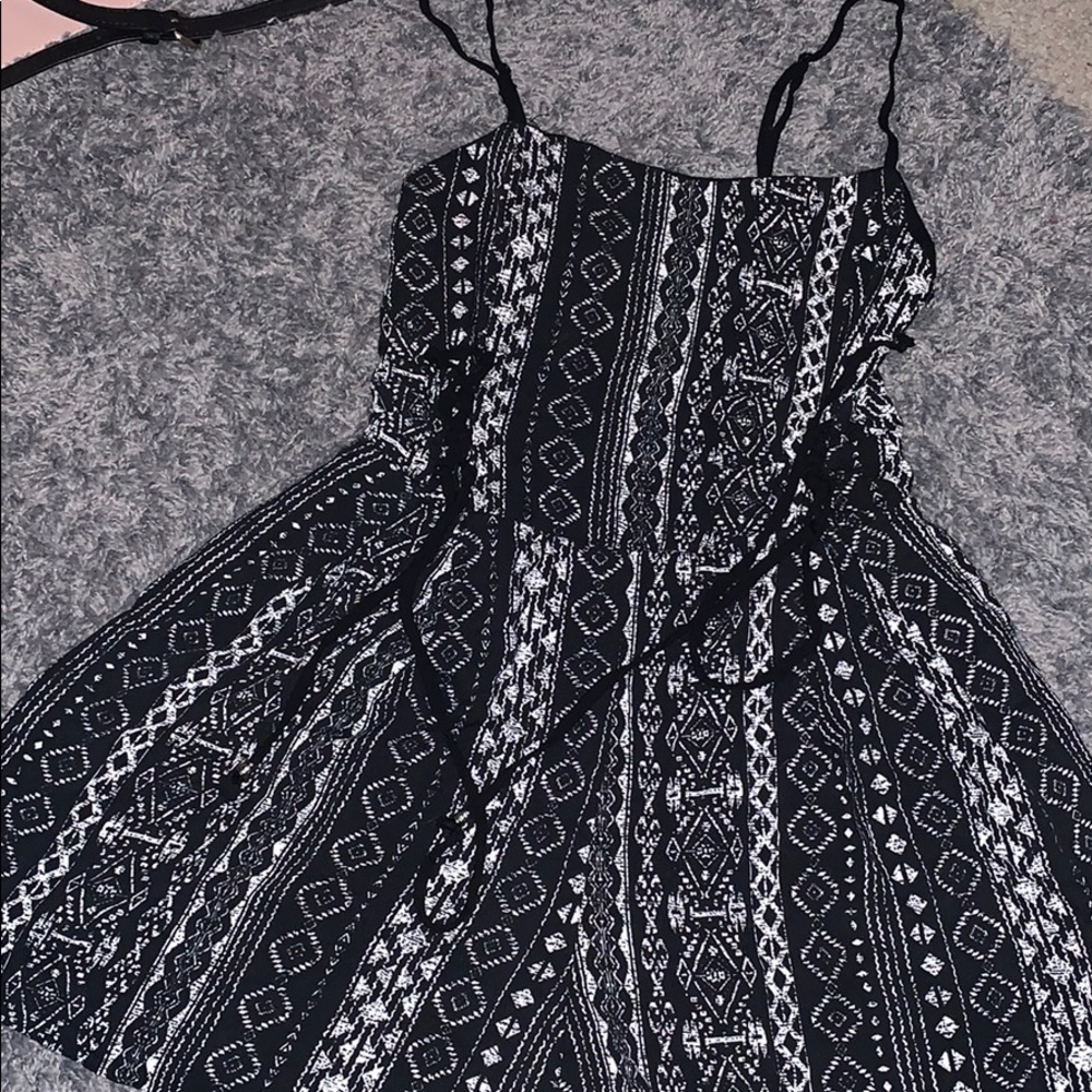 Black and white romper